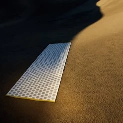 Pappelina Noa Warm Grey & Vanilla With Mustard Edge Runner Rug