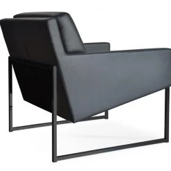 SohoConcept Nova Black Sled Armchair Modern Living