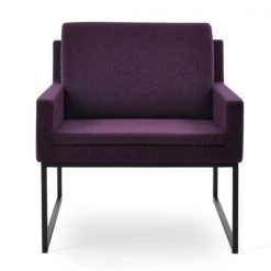 SohoConcept Nova Black Sled Armchair Modern Living