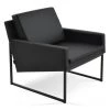 SohoConcept Nova Black Sled Armchair Modern Living