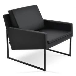 SohoConcept Nova Black Sled Armchair Modern Living