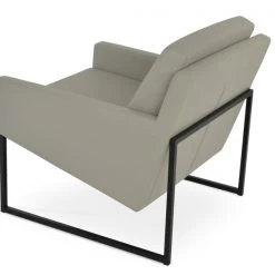 SohoConcept Nova Black Sled Armchair Modern Living