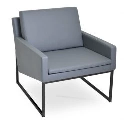 SohoConcept Nova Black Sled Armchair Modern Living