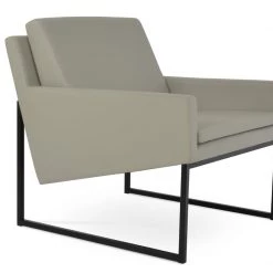 SohoConcept Nova Black Sled Armchair Modern Living