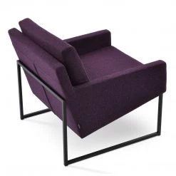 SohoConcept Nova Black Sled Armchair Modern Living