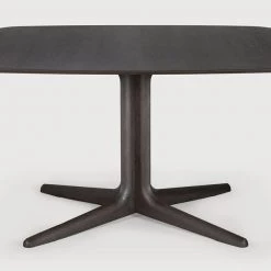 Ethnicraft Modern Dining Oak Corto Varnished Brown Dining Table