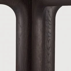 Ethnicraft Modern Dining Oak Corto Varnished Brown Dining Table