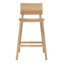 Ethnicraft Bar & Counter Stools N3 Kitchen Oak Counter Stool