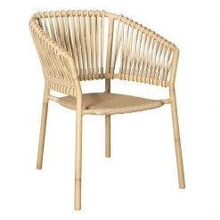 Cane-Line Ocean Stackable Natural/Aluminum Dining Chair
