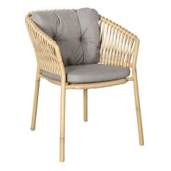 Cane-Line Ocean Stackable Natural/Aluminum Dining Chair