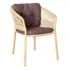 Cane-Line Ocean Stackable Natural/Aluminum Dining Chair
