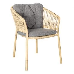 Cane-Line Ocean Stackable Natural/Aluminum Dining Chair