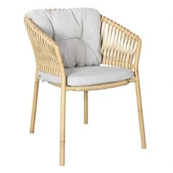 Cane-Line Ocean Stackable Natural/Aluminum Dining Chair
