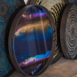 Ethnicraft Organic Glass Round Tray