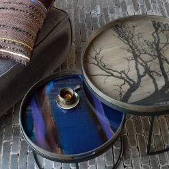 Ethnicraft Organic Glass Round Tray