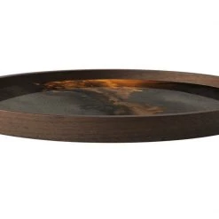 Ethnicraft Organic Glass Round Valet Tray