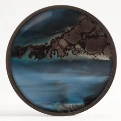 Ethnicraft Organic Glass Round Valet Tray