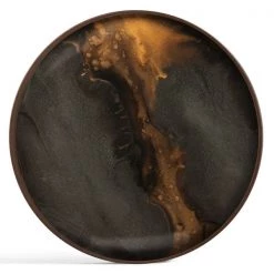 Ethnicraft Organic Glass Round Valet Tray