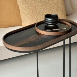 Ethnicraft Organic Oblong Glass Tray