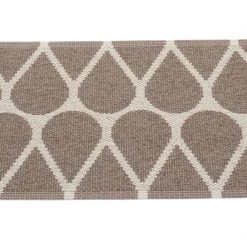 Pappelina Otis Dark Mud & Linen Runner Rug