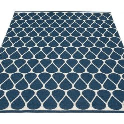 Pappelina Otis Ocean Blue & Vanilla Rug