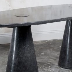 Modern Dining James De Wulf Double Locking Oval Dining Table