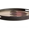 Ethnicraft Overlapping/Pinot Layered Dots Glass Round Tray