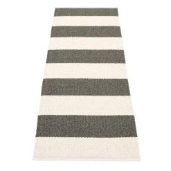 Pappelina Bob Charcoal & Vanilla Rug Rugs