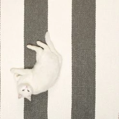 Pappelina Bob Charcoal & Vanilla Rug Rugs