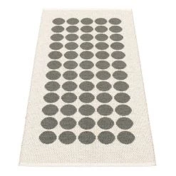 Pappelina Fia Charcoal & Vanilla Runner Rug