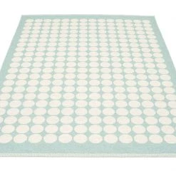 Pappelina Fia Pale Turquoise & Vanilla Rug