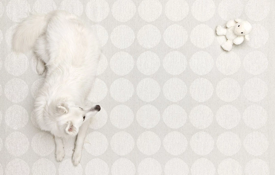 Pappelina Hugo Metallic White & Fossil Grey Runner Rug Rugs 4 Pappelina Hugo Metallic White & Fossil Grey Runner Rug Rugs