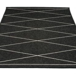 Pappelina Max Black & Vanilla Rug
