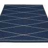 Pappelina Rugs Max Dark Blue & Vanilla Rug