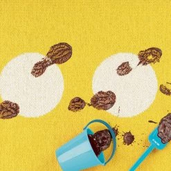 Pappelina Vera Lemon & Vanilla Runner Rug