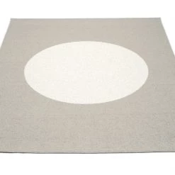Pappelina Vera One Warm Grey & Vanilla Rug