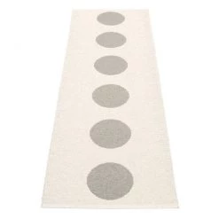 Pappelina Vera Warm Grey & Vanilla Runner Rug