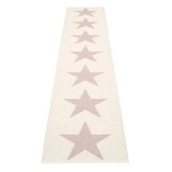 Pappelina Viggo One Pale Rose & Vanilla Runner Rug Rugs