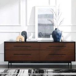 Greenington Park Avenue Ruby 4 Drawer Double Dresser Modern Bedroom