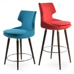 SohoConcept Patara Wood Bar Stool
