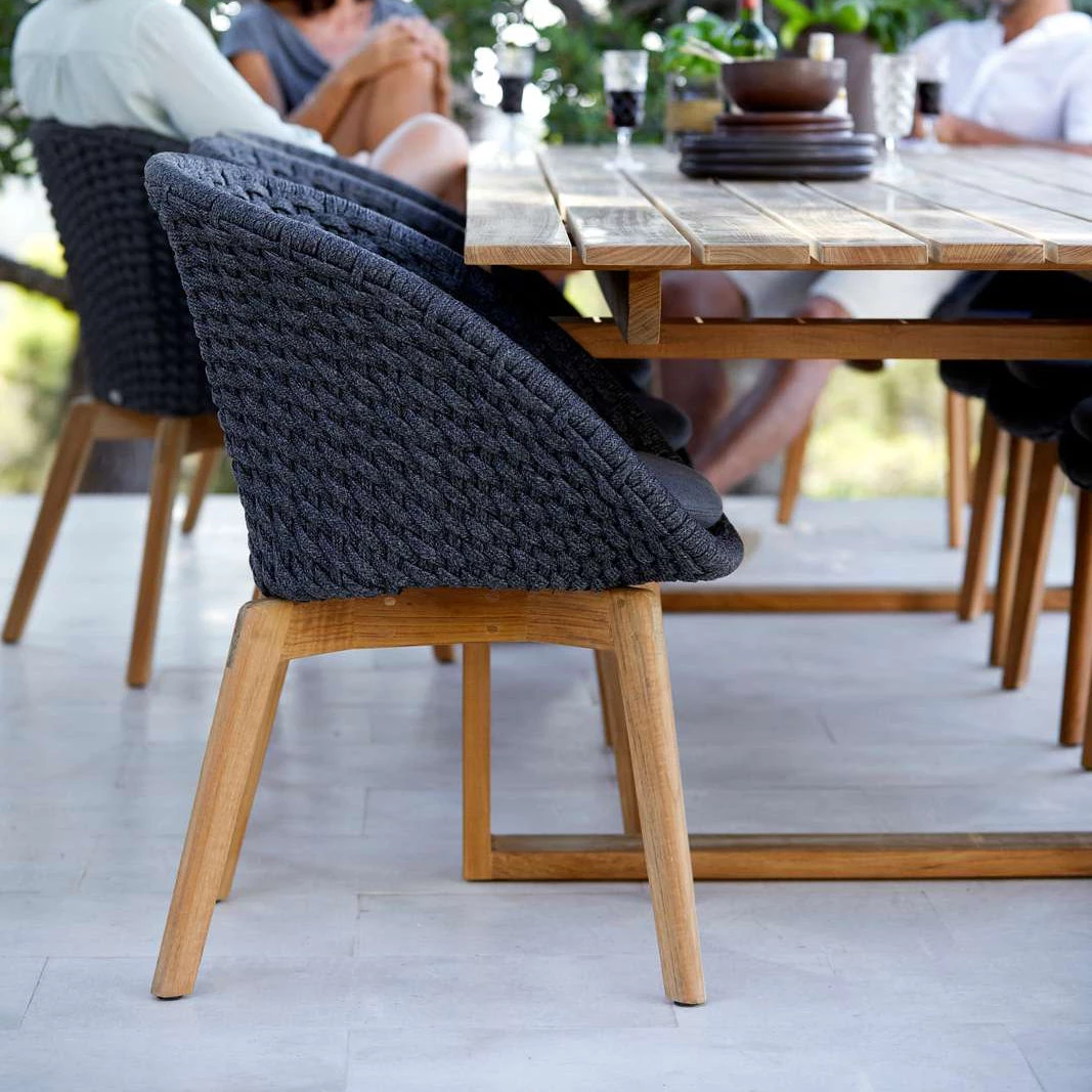 Cane-Line Peacock Dining Chair With Teak Legs 6 Cane-Line Peacock Dining Chair With Teak Legs