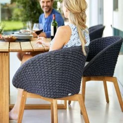 Cane-Line Peacock Dining Chair With Teak Legs 29 Cane-Line Peacock Dining Chair With Teak Legs