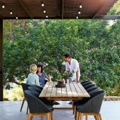 Cane-Line Peacock Dining Chair With Teak Legs In Soft Rope