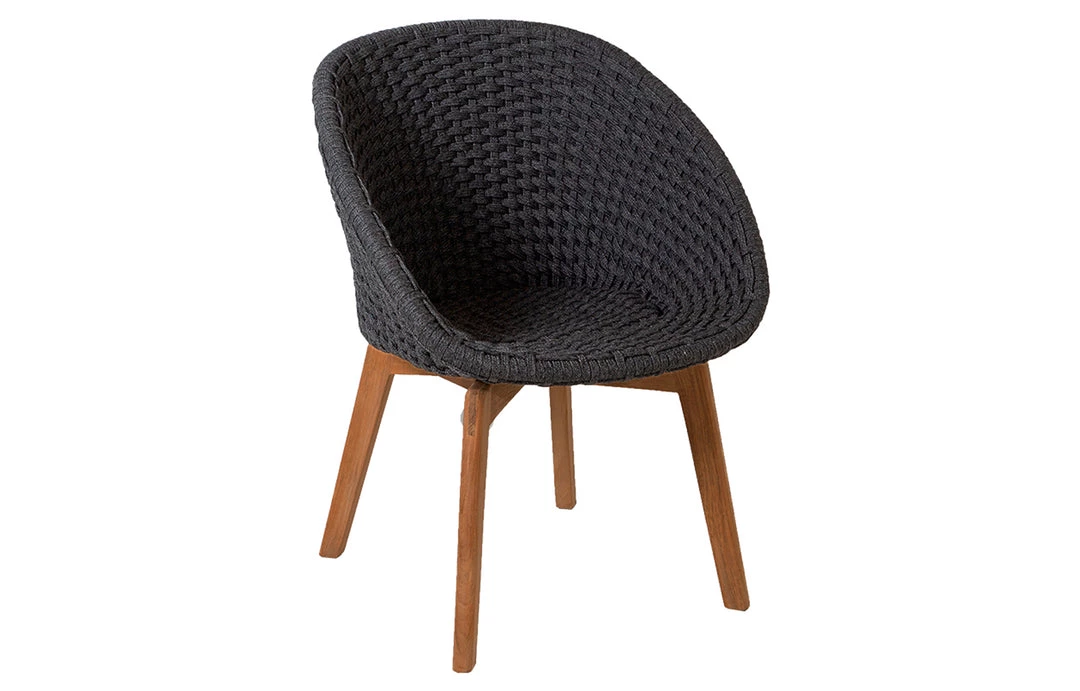 Cane-Line Peacock Dining Chair With Teak Legs 3 Cane-Line Peacock Dining Chair With Teak Legs