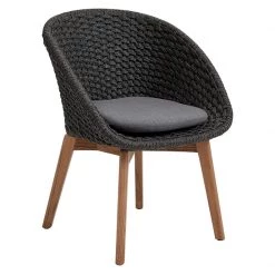 Cane-Line Peacock Dining Chair With Teak Legs 35 Cane-Line Peacock Dining Chair With Teak Legs