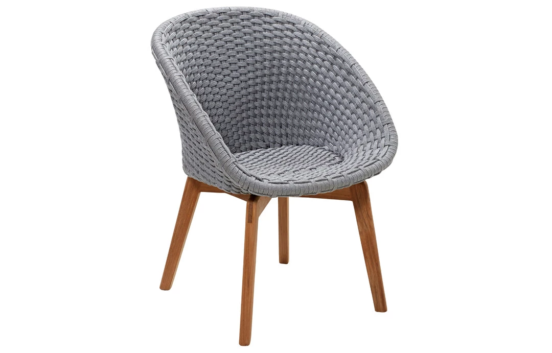 Cane-Line Peacock Dining Chair With Teak Legs 18 Cane-Line Peacock Dining Chair With Teak Legs