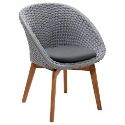 Cane-Line Peacock Dining Chair With Teak Legs 41 Cane-Line Peacock Dining Chair With Teak Legs