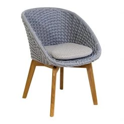 Cane-Line Peacock Dining Chair With Teak Legs In Soft Rope