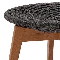 Cane-Line Peacock Footstool W/ Teak Legs
