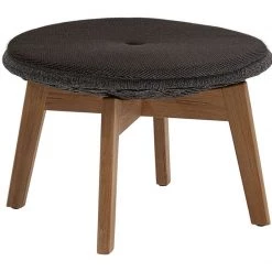 Cane-Line Peacock Footstool W/ Teak Legs